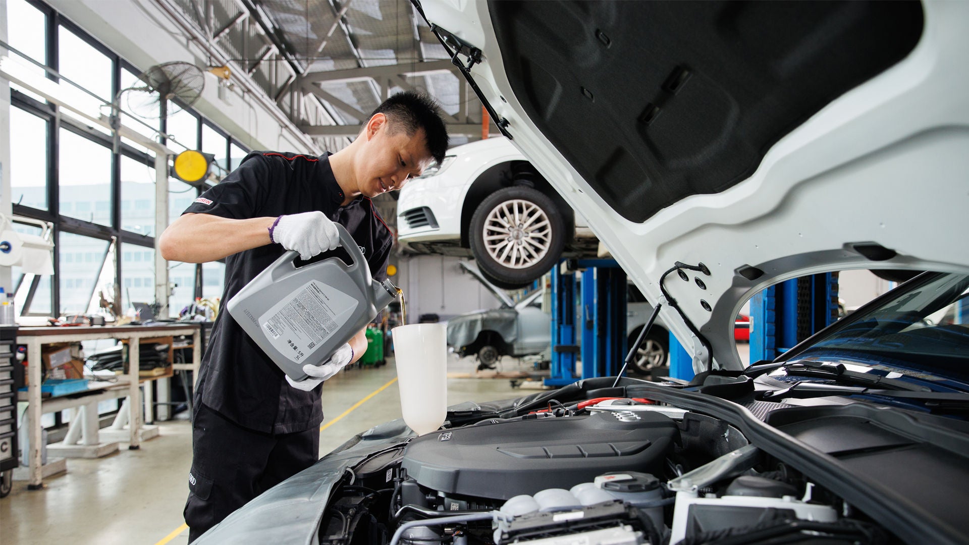 In-between oil change service